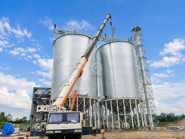 Two 1,200-Ton Corn Silos Installed for a Feed Mill in Ethiopia