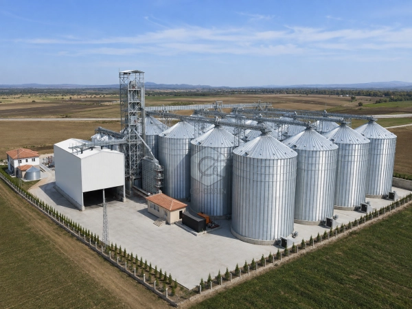 Flat Bottom Grain Silo for Commercial Storage