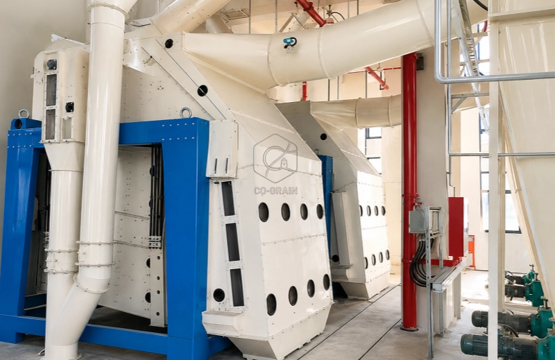 grain_pre_cleaner_installed_in_grain_processing_line