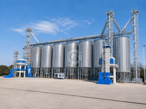 Hopper Bottom Grain Silo for Buffer Storage